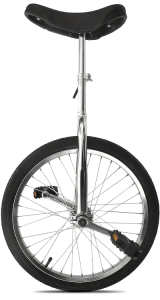 Одноколесный велосипед (юнисайкл, уницикл, моноцикл). 